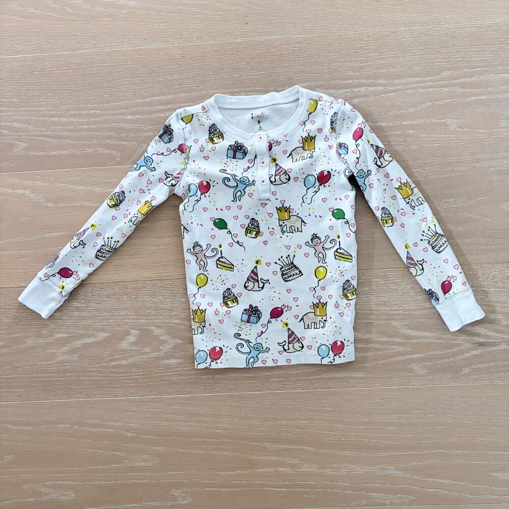 Roller Rabbit Kids Birthday Bonanza Pajama Top sz 6